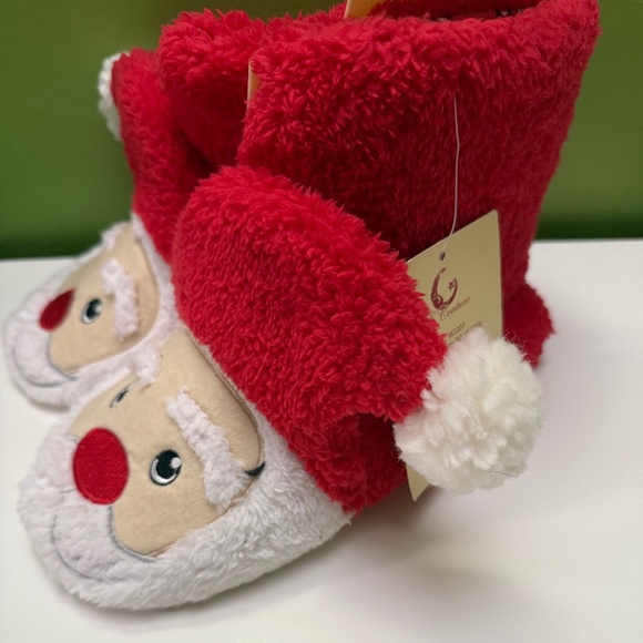 Holiday Sherpa Slipper Boot - Picture 2 of 5